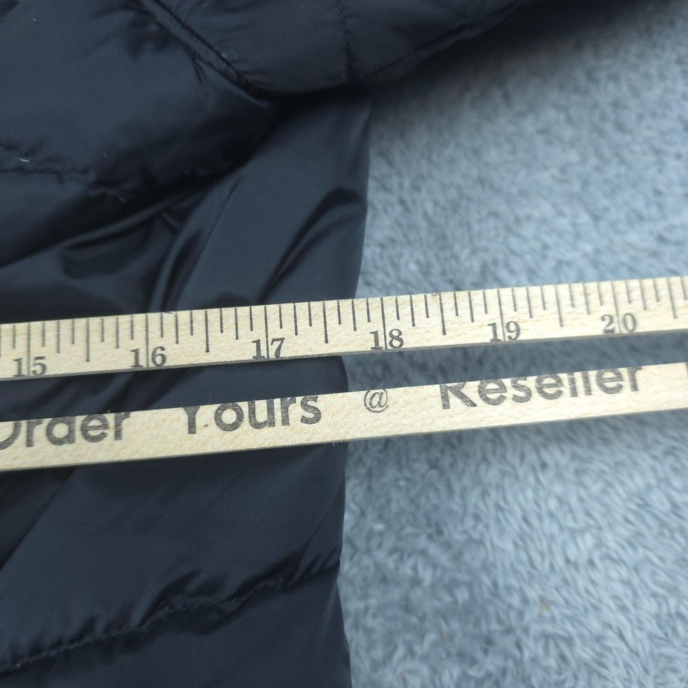 Mountain Hardwear Coat Womens Medium Black Hooded Down Parka Faux Fur Quilted - Picture 14 of 15